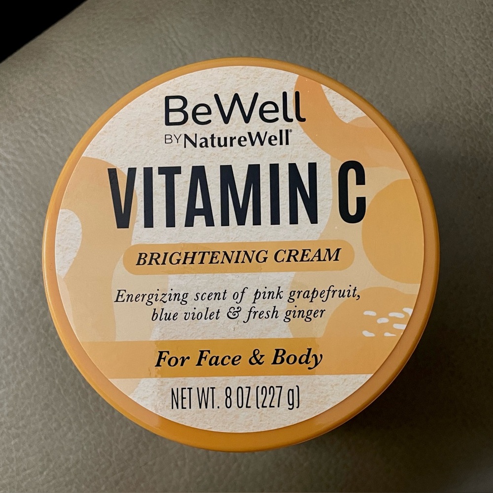 BeWell Vitamin C - Brightening Cream - By NatureWell - For Face and Body - 8oz